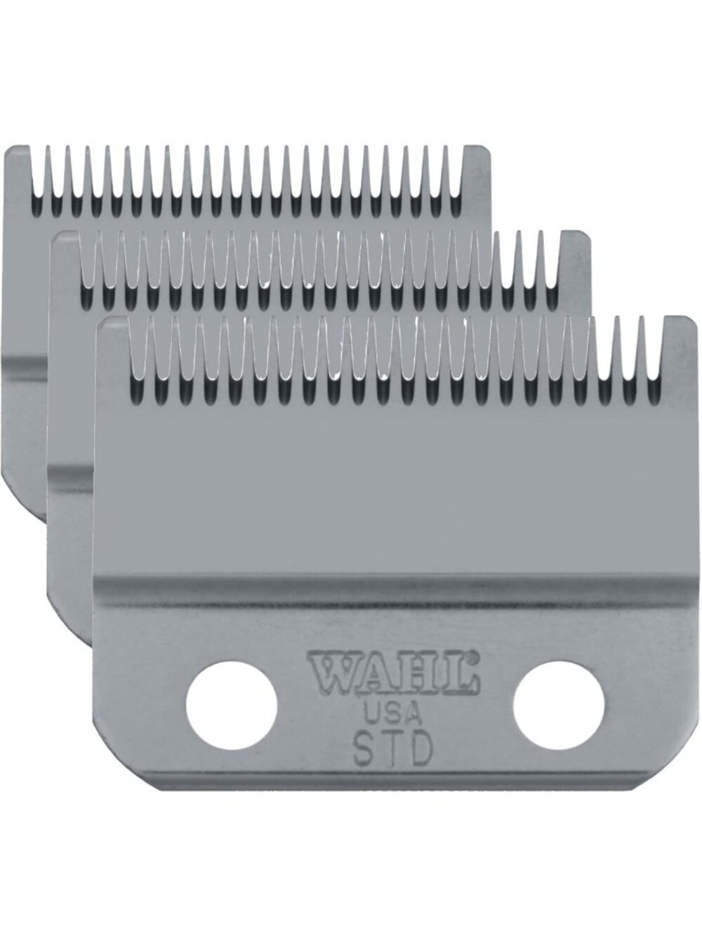 Stagger-Tooth Clipper Blades for Cordless Hair Clippers - Professional Pack of 3